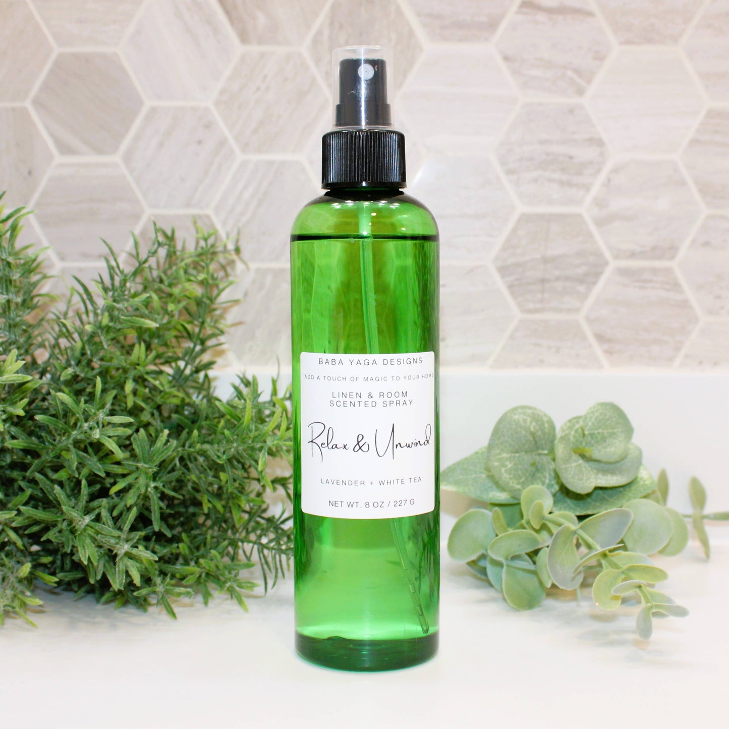 Relax & Unwind Lavender + White Tea Linen Room Spray 8 oz