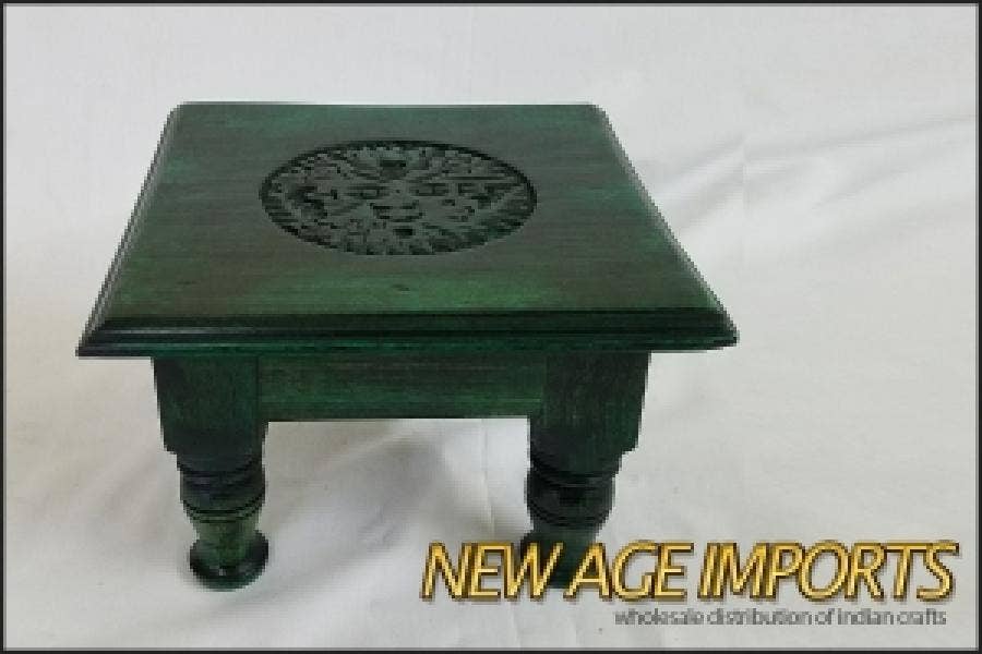 Green Man Altar Table 8"L X 5"H