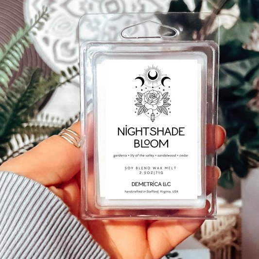 Nightshade Bloom Soy Wax Melts, Witchy Spiritual Ritual