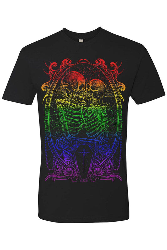 Pride Skeleton Love Tee [GOTH RAINBOW]