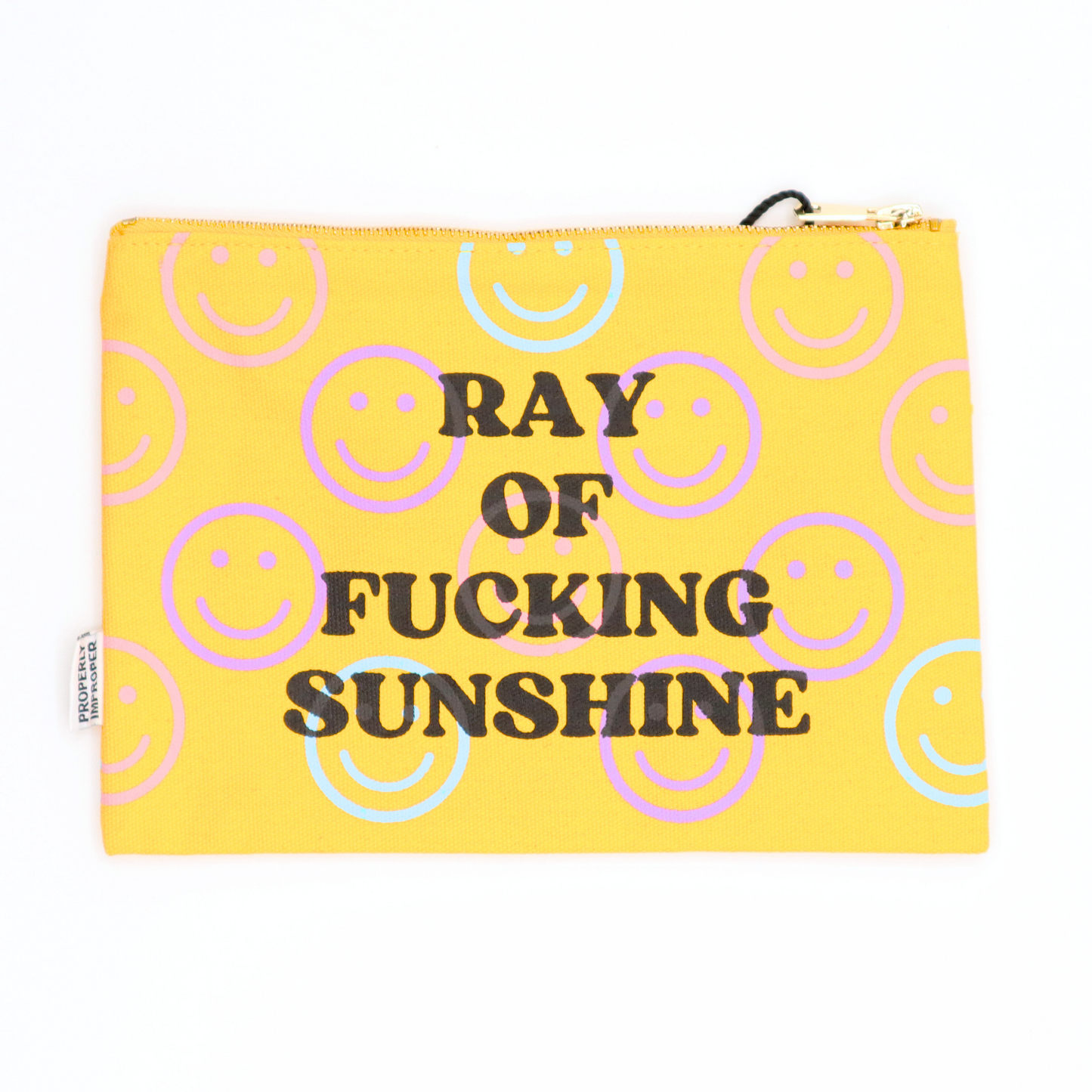 - Ray Of Fucking Sunshine Smiley Face - Canvas Pouch