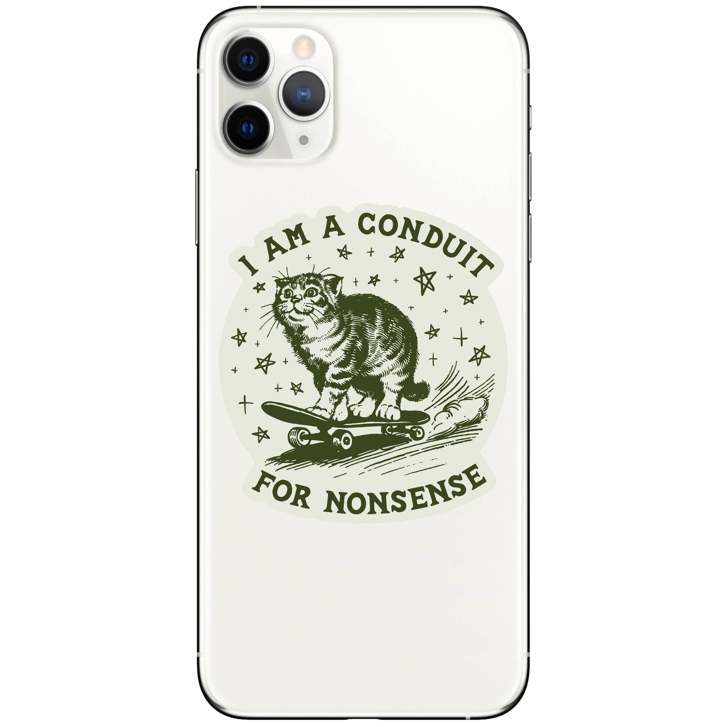 Silly Funny Kitty Cat High Quality Vinyl Sticker
