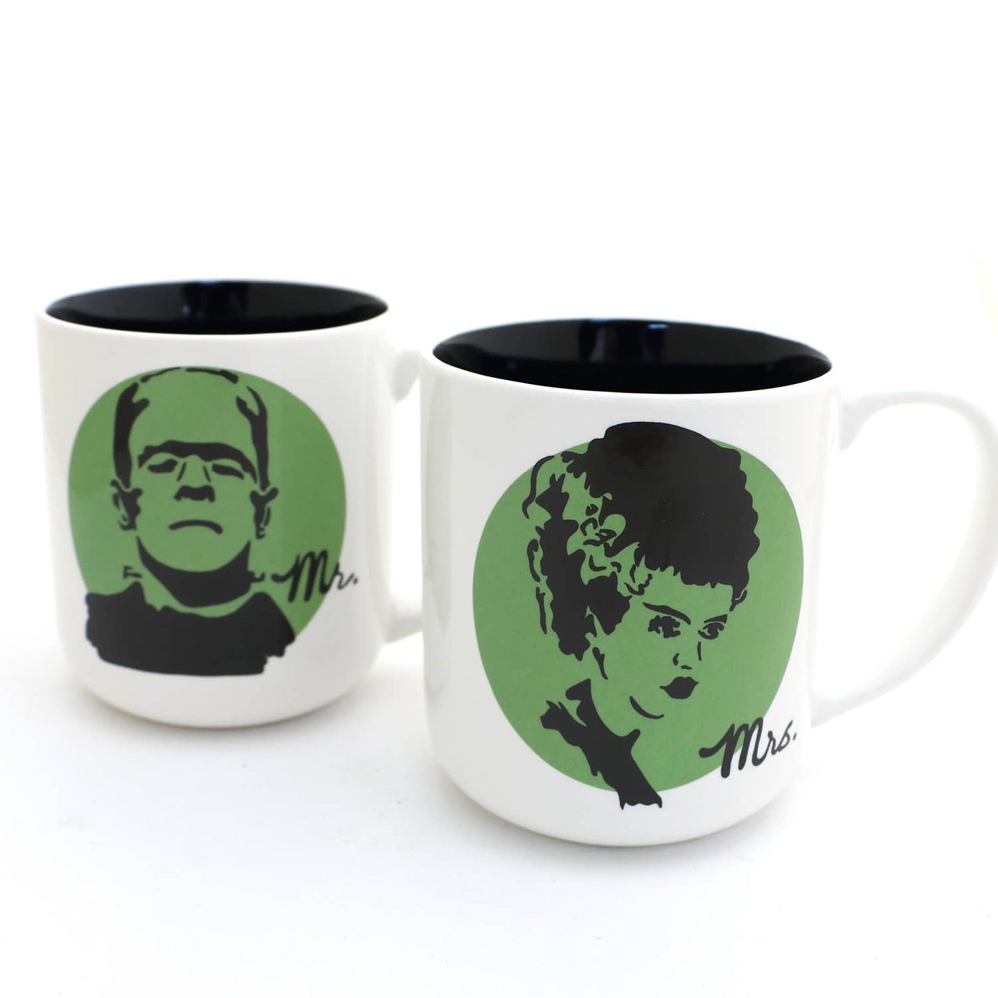 Mr. and Mrs. Frankenstein 16oz. Made for Each Other Mug Set