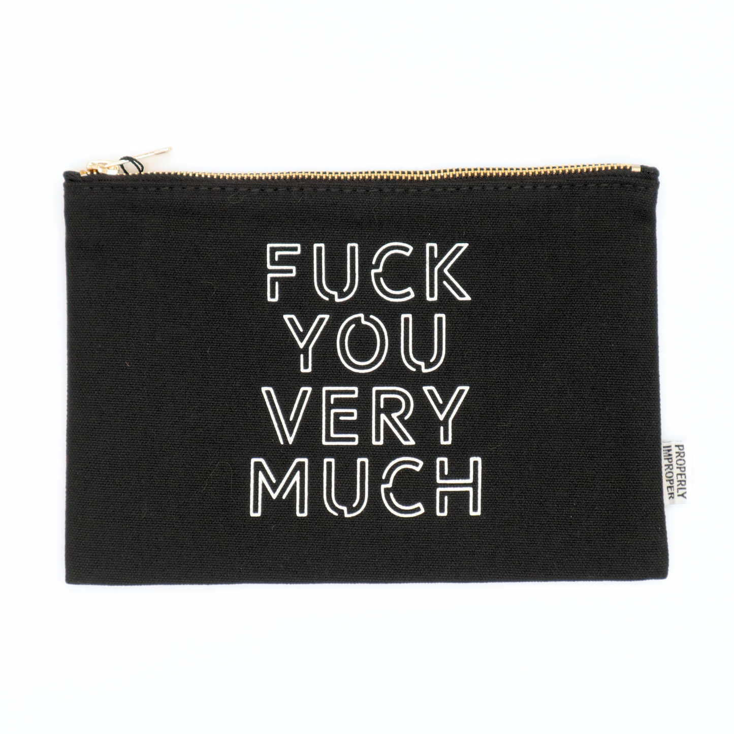 SALE - Fuck You Very Much - Canvas Pouch