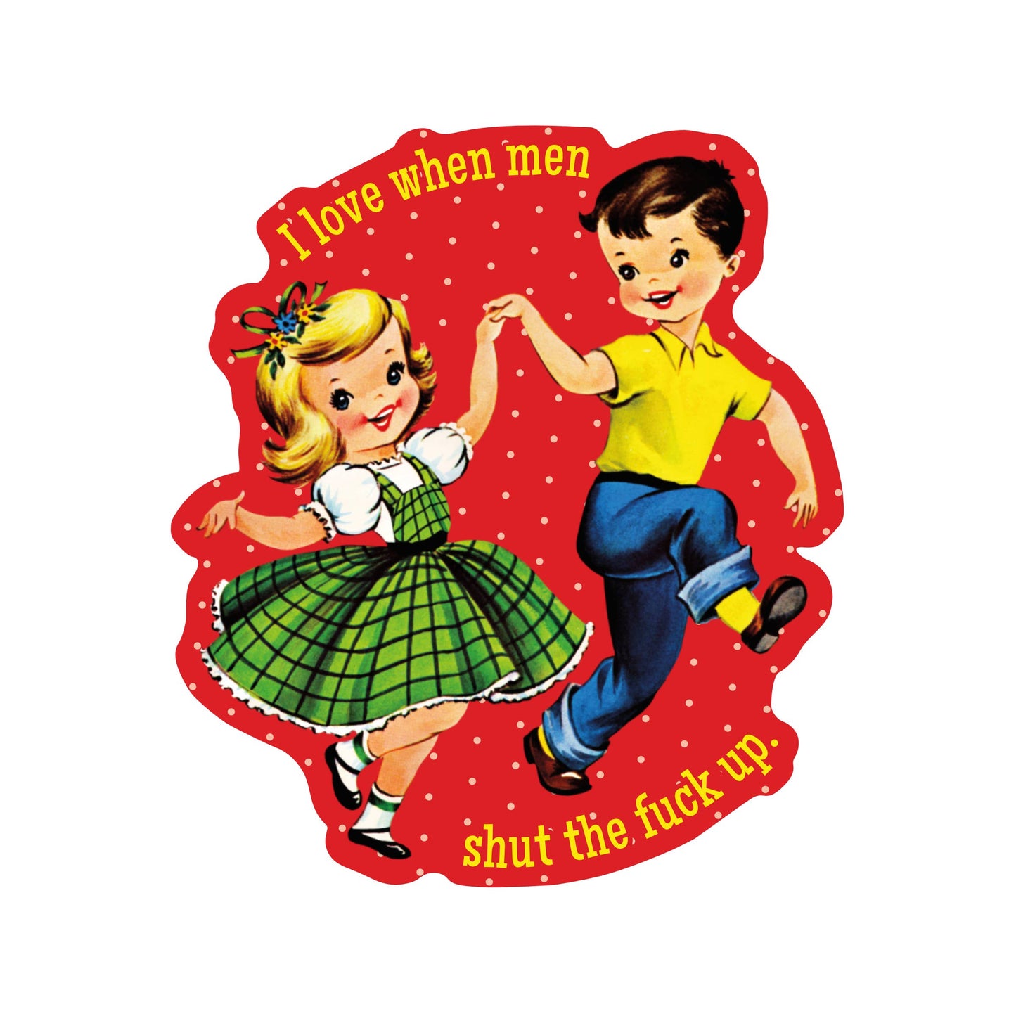 Feminist Rights Fuck Swear High Quality Vinyl Sticker