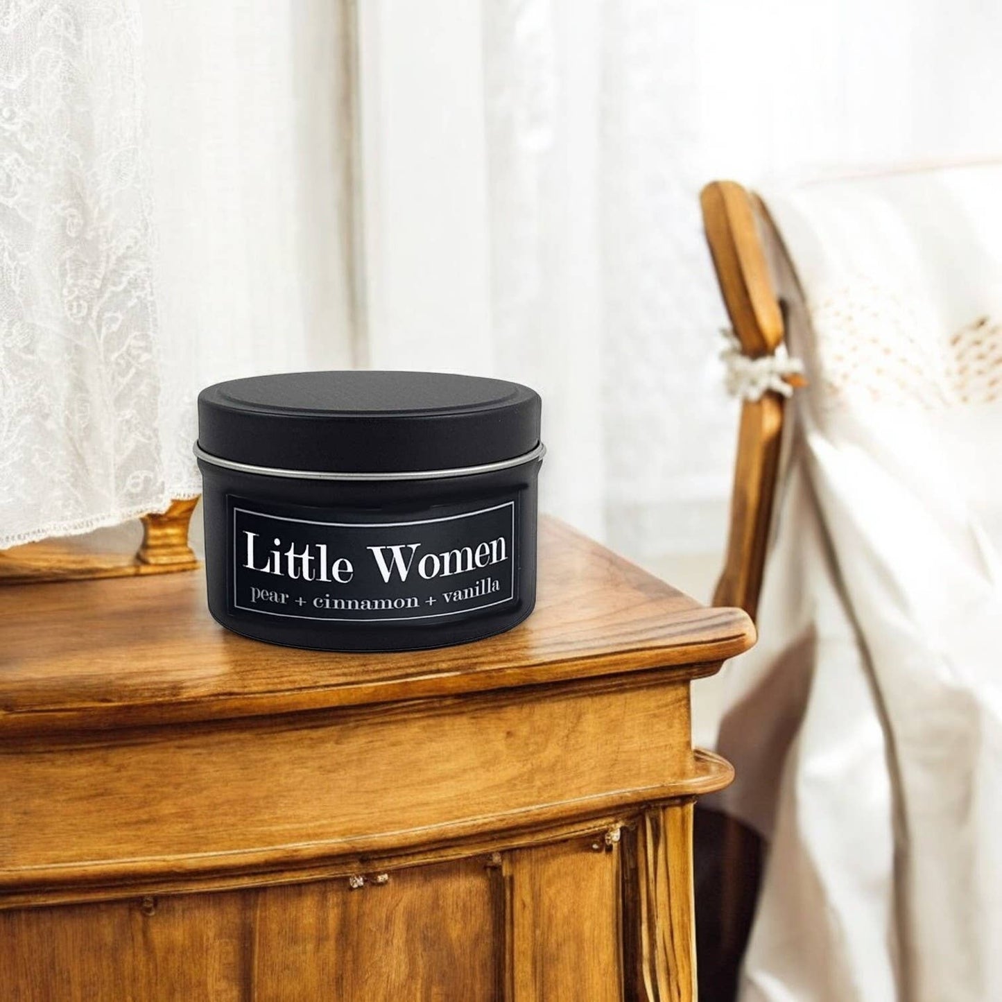 Little Women 4oz Candle - Anjou Pear + Cinnamon + Vanilla