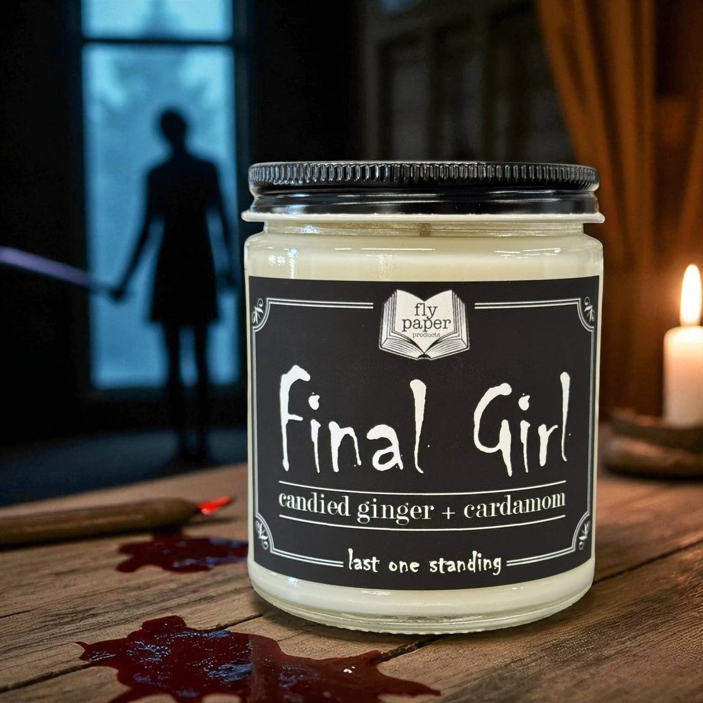 NEW LABEL! Final Girl 9oz Candle Candied Ginger + Cardamom