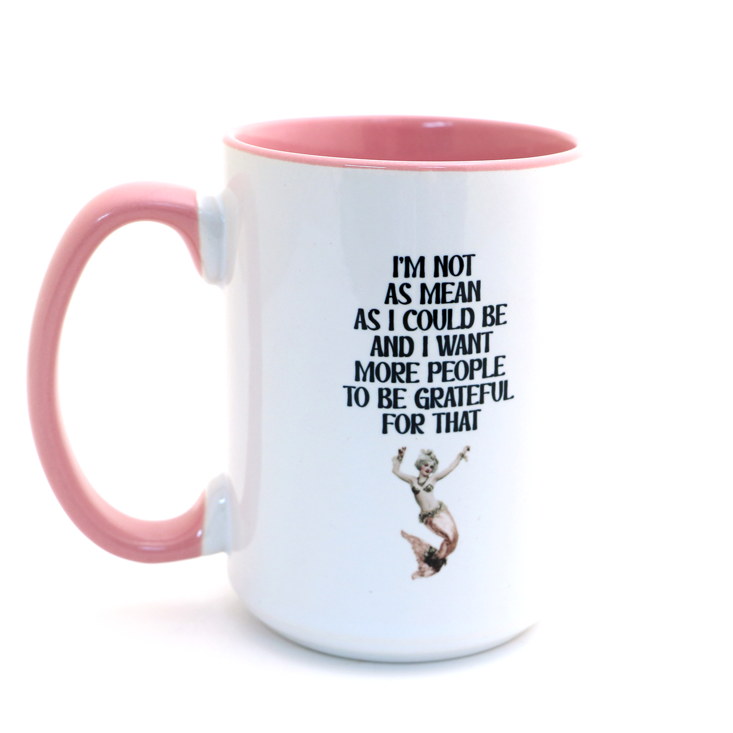 Delightful Mermaid mug, funny coastal nautical gift, 15 oz