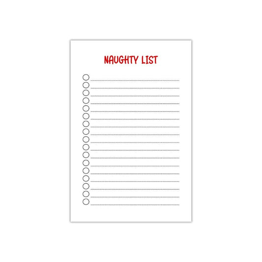 "Naughty List" Notepad