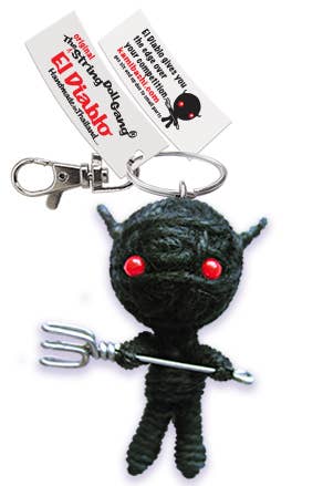 El Diablo String Doll Keychain