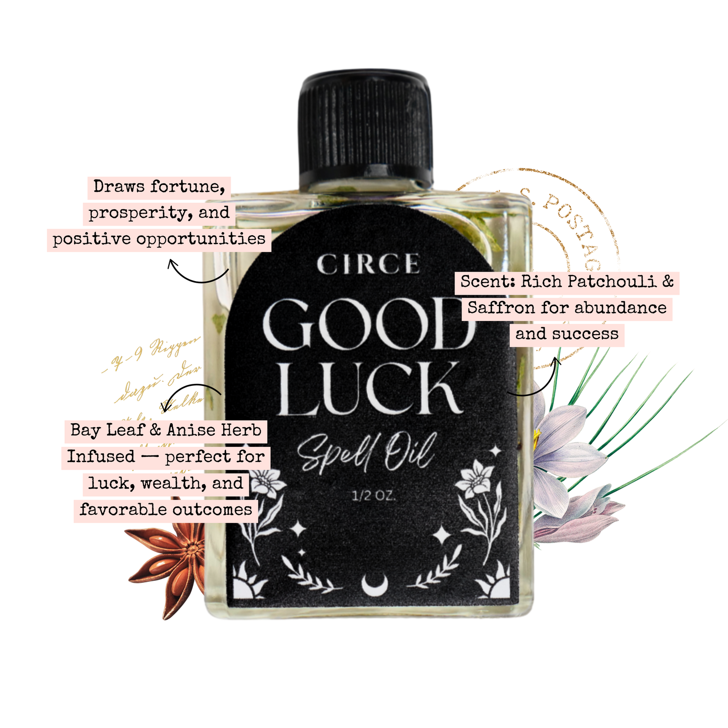 CIRCE Good Luck Spell Oil 1/2 oz. - Wholesale