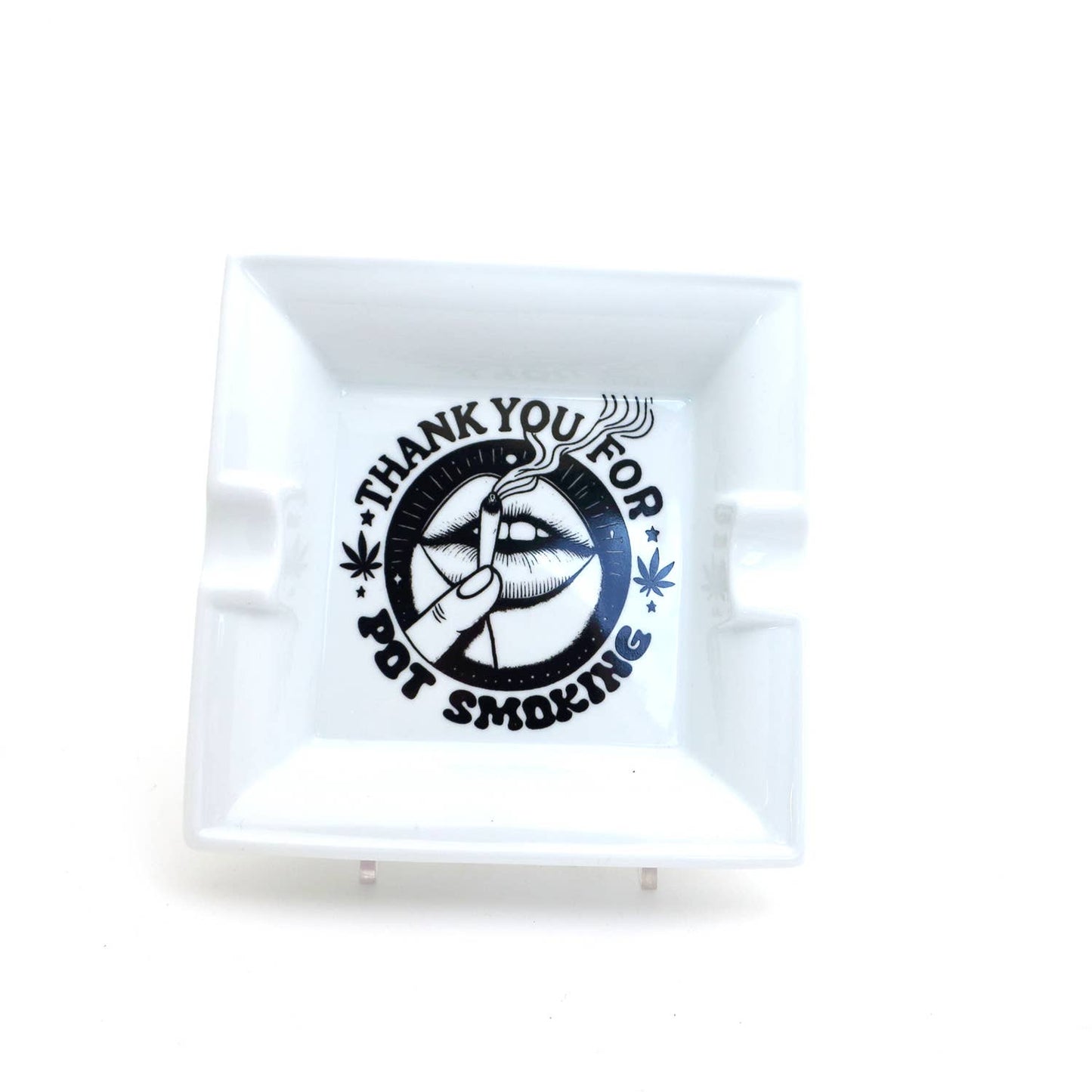 Thank You For Pot Smoking Ceramic Ashtray, Gift for smoker