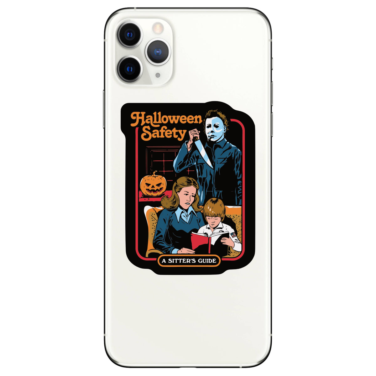 Halloween Retro Horror Safety High Quality Vinyl Sticker