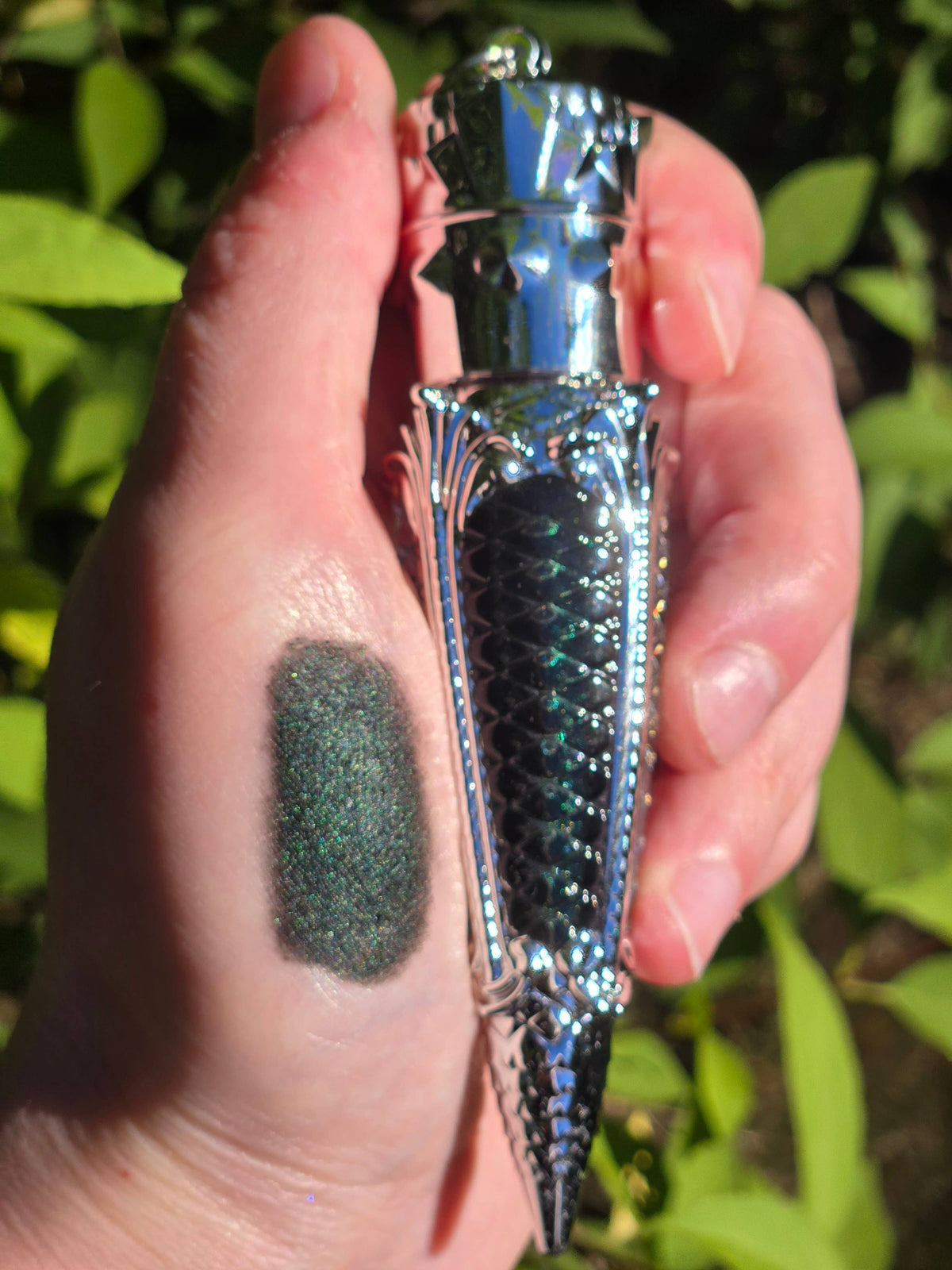 Serpent Scales Lip Mud | dark emerald | chocolate scent