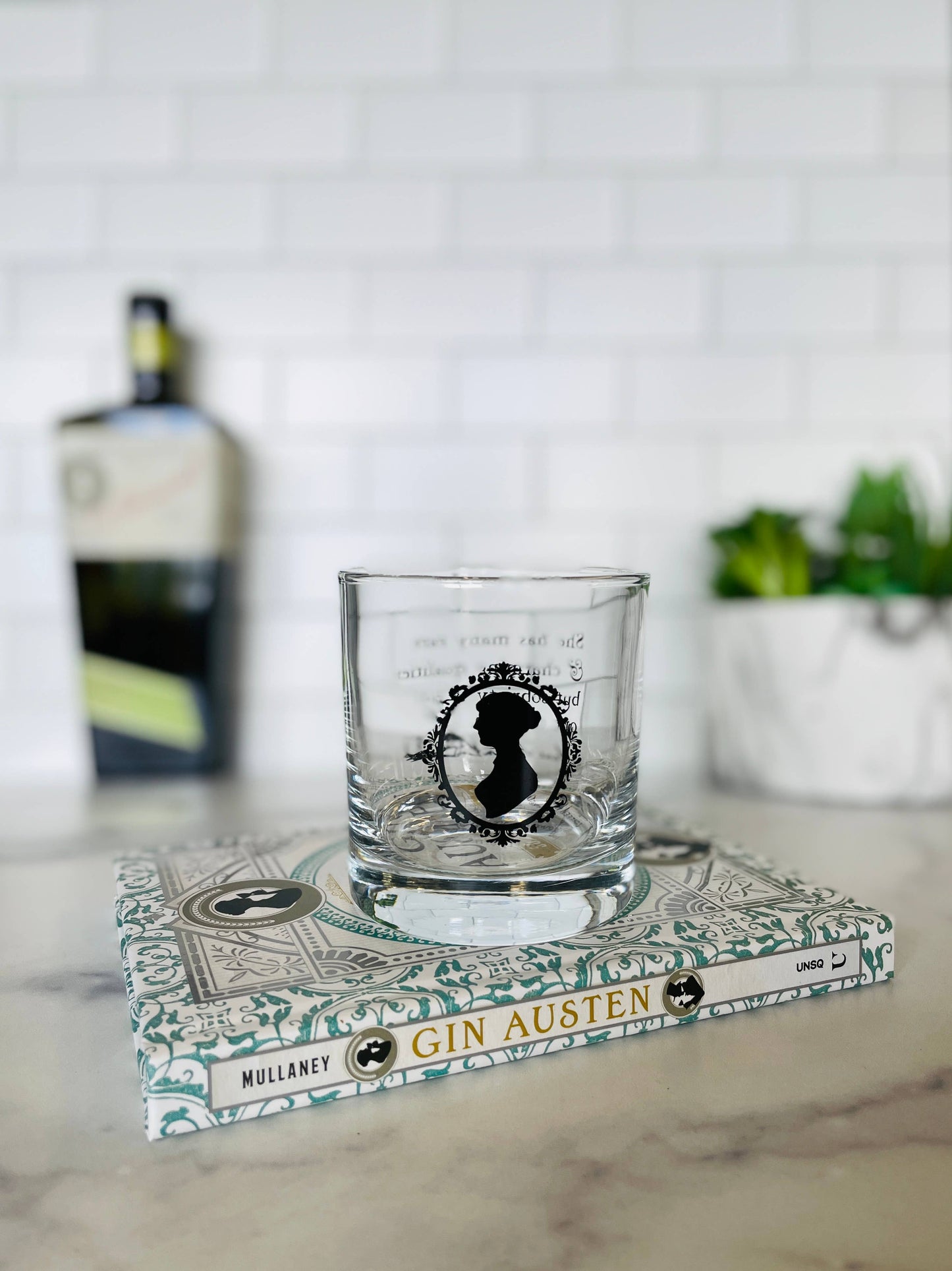 Jane Austen Sassy Sobriety Quote Glass Tumbler