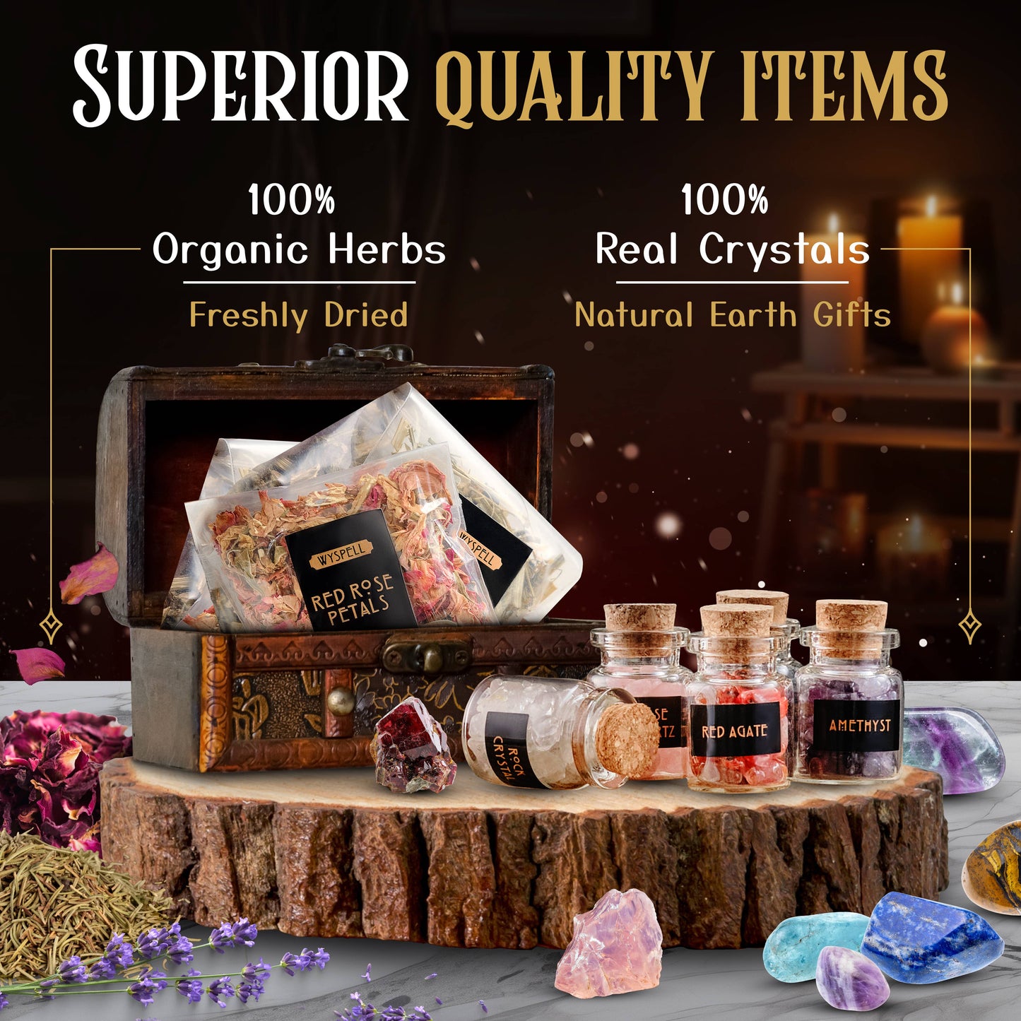 Wyspell Supplies Witchcraft Kit 54 PCS