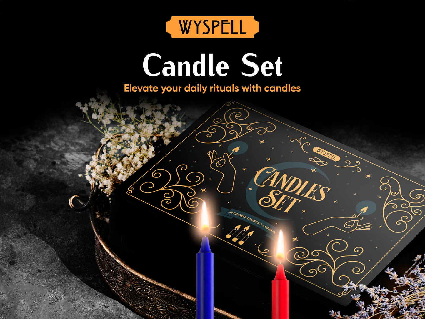 Wyspell Candles Set 36 PCS