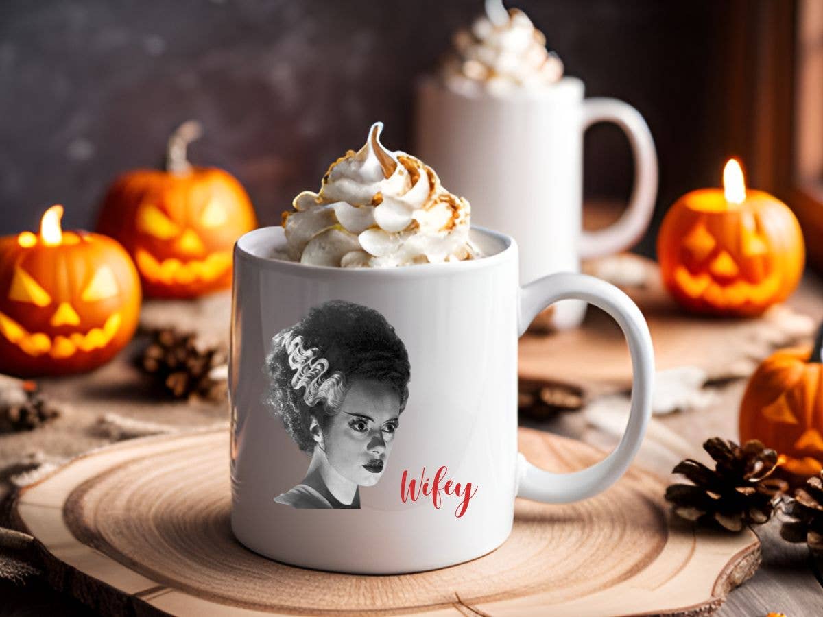Wifey Frankenstein Halloween 11 oz Coffee Mug