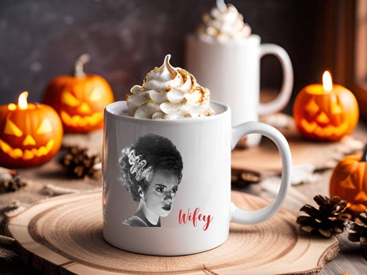 Wifey Frankenstein Halloween 11 oz Coffee Mug