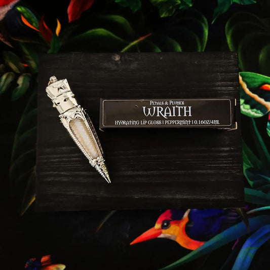 Wraith Lip Gloss | peppermint | iridescent blue |