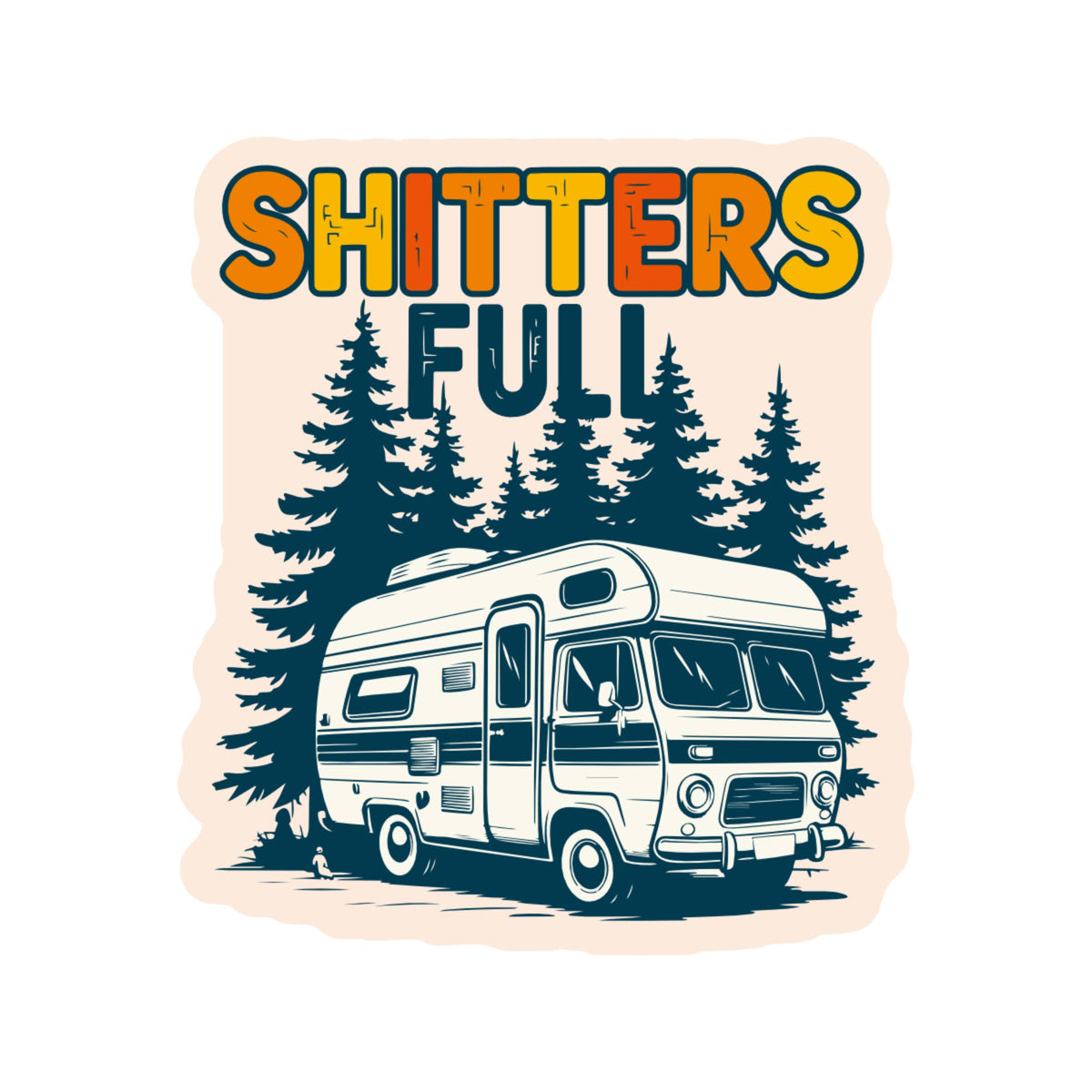Shitters Full 80s Holiday Movie High Quality Vinyl Sticker