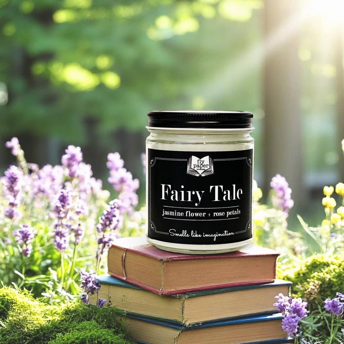 Fairy Tale 9oz Candle Jasmine Flower + Rose Petals