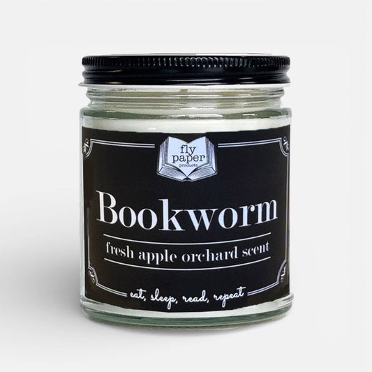 Bookworm 9oz Candle Fresh Apple Orchard Scent