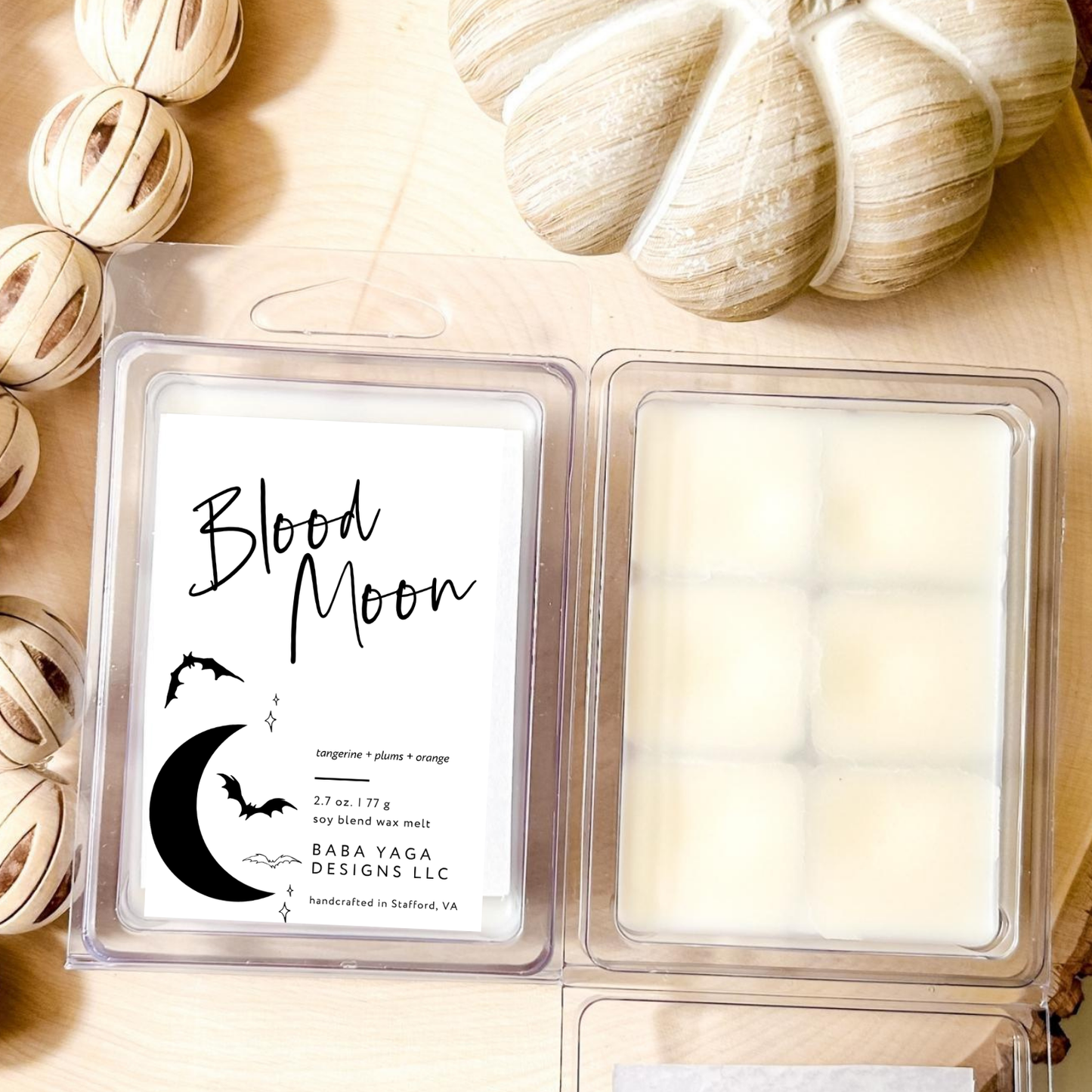 Blood Moon Soy Wax Melts Witchy Spiritual Autumn Fall Scent