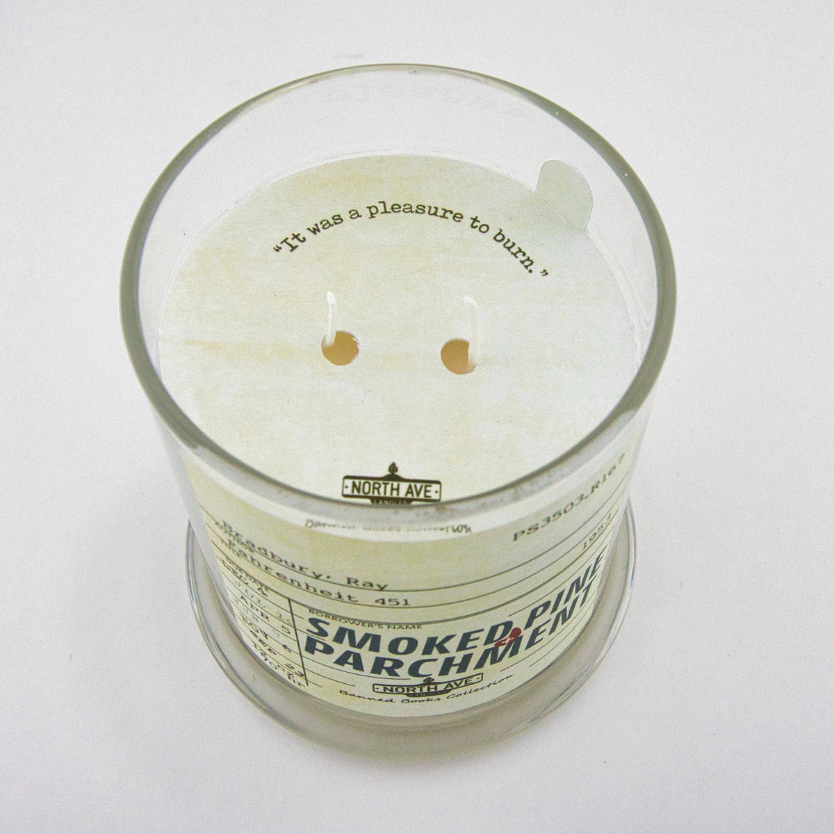Banned Book Candle, Fahrenheit 451 / bookstore gift