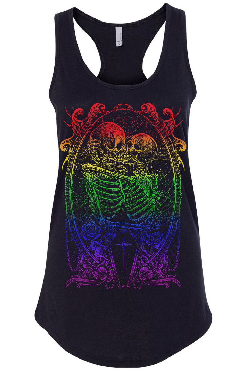 Pride Skeleton Love Tee [GOTH RAINBOW]