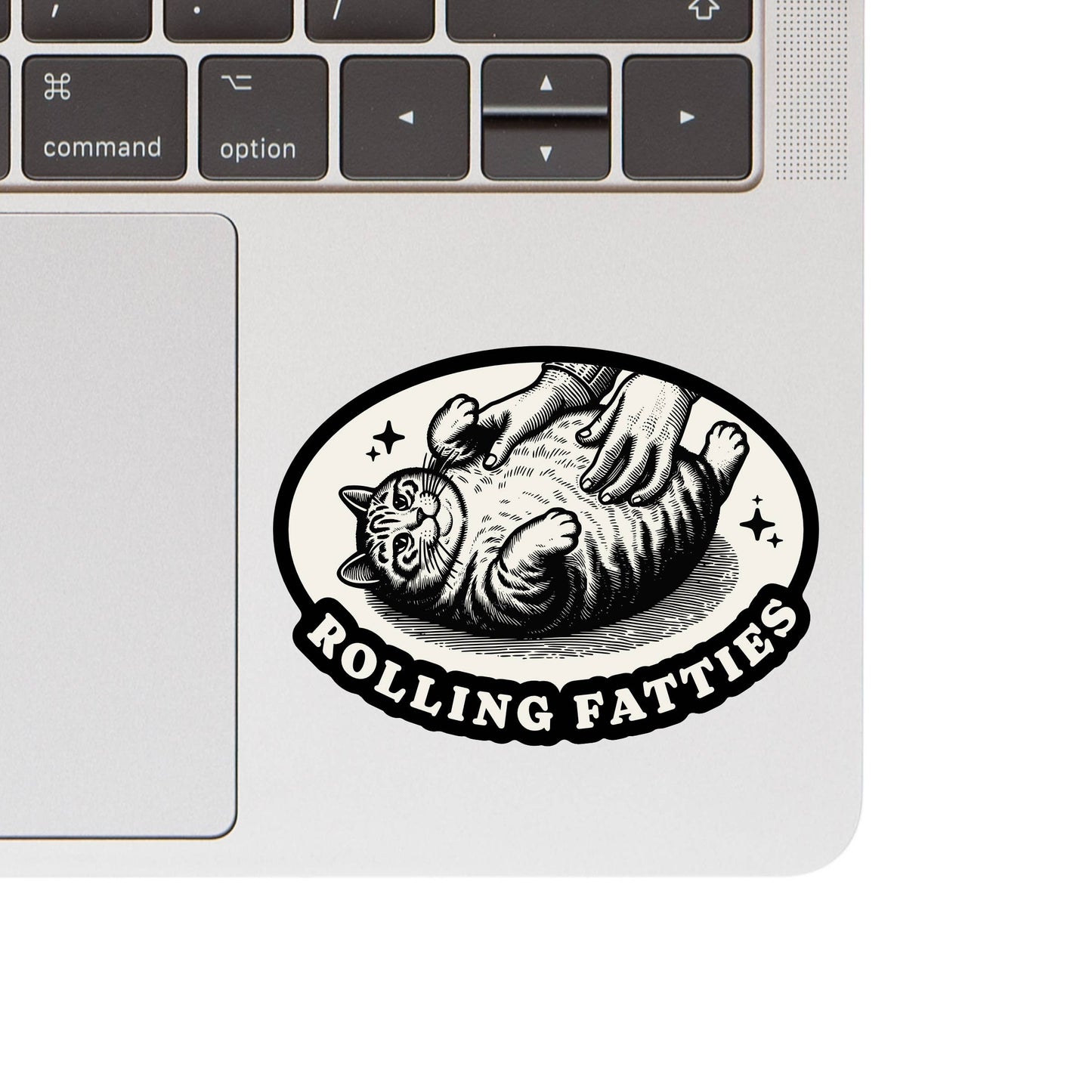 Fat Cat Feline Kitty Funny Humor High Quality Vinyl Sticker