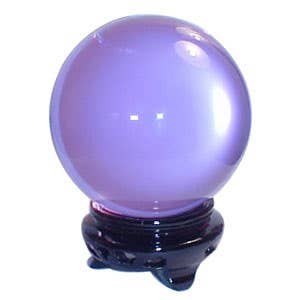 "Crystal" Ball – Elegant Glass Crystal Sphere - Lavender