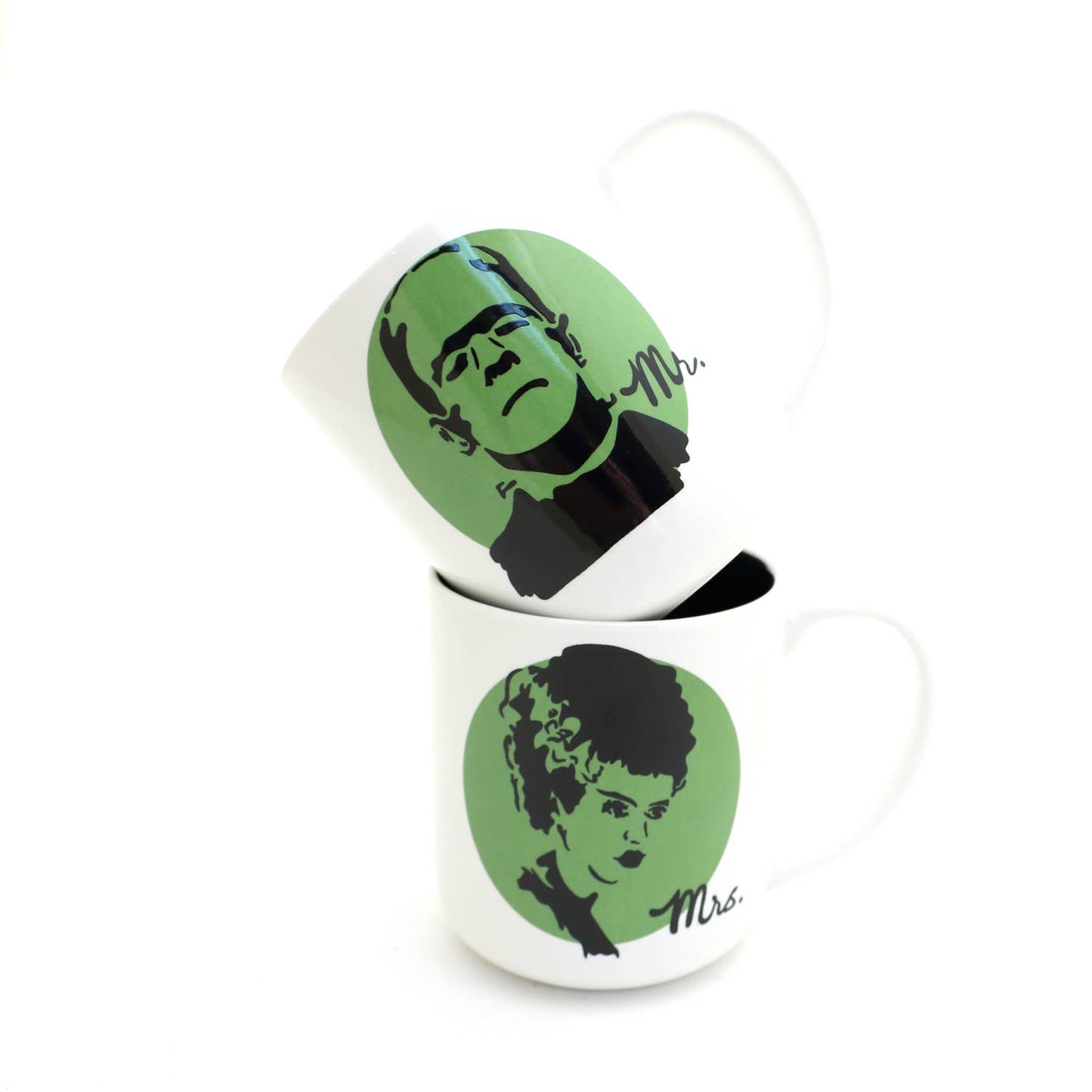 Mr. and Mrs. Frankenstein 16oz. Made for Each Other Mug Set