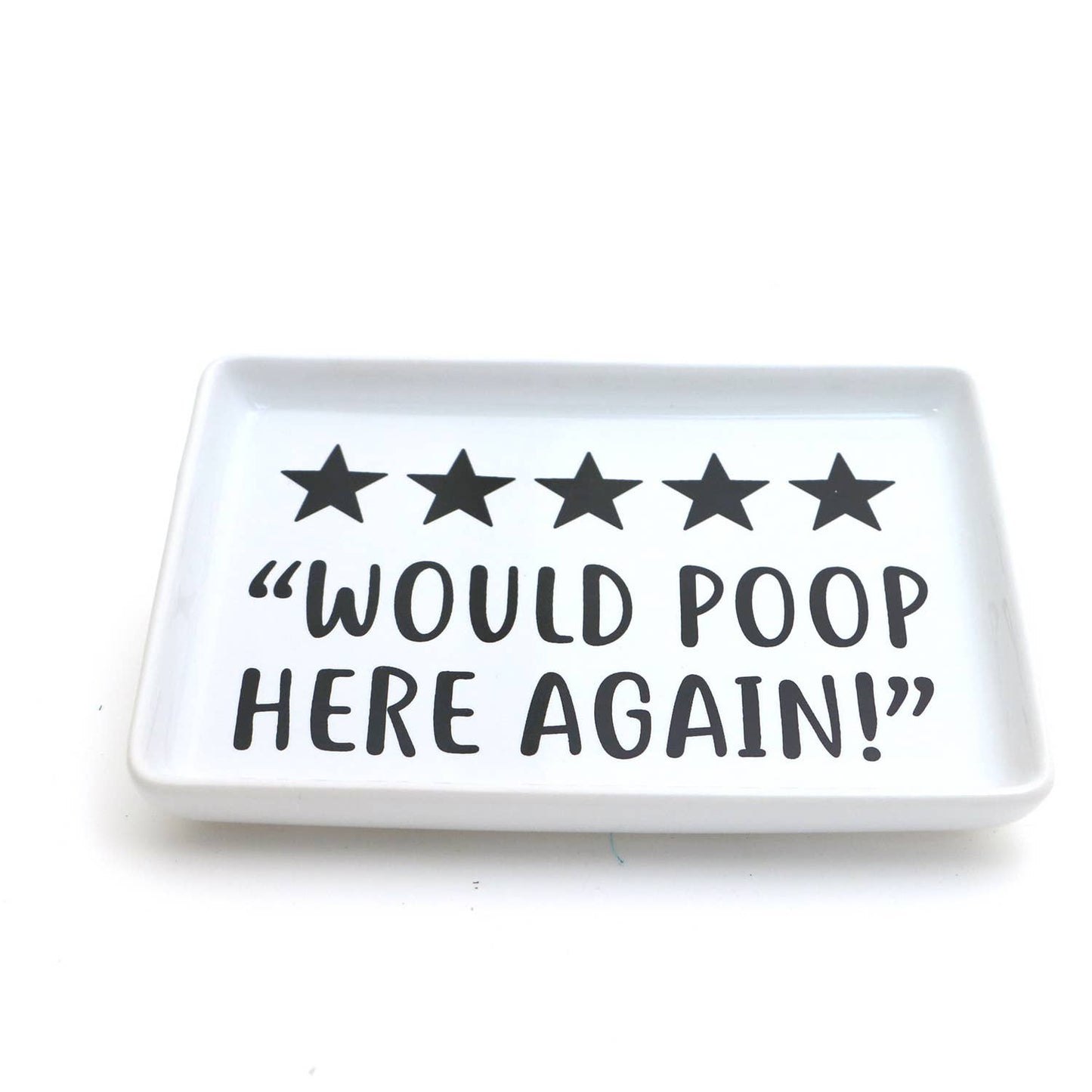 Poop Review soap dish, funny tray, bathroom decor, novelty