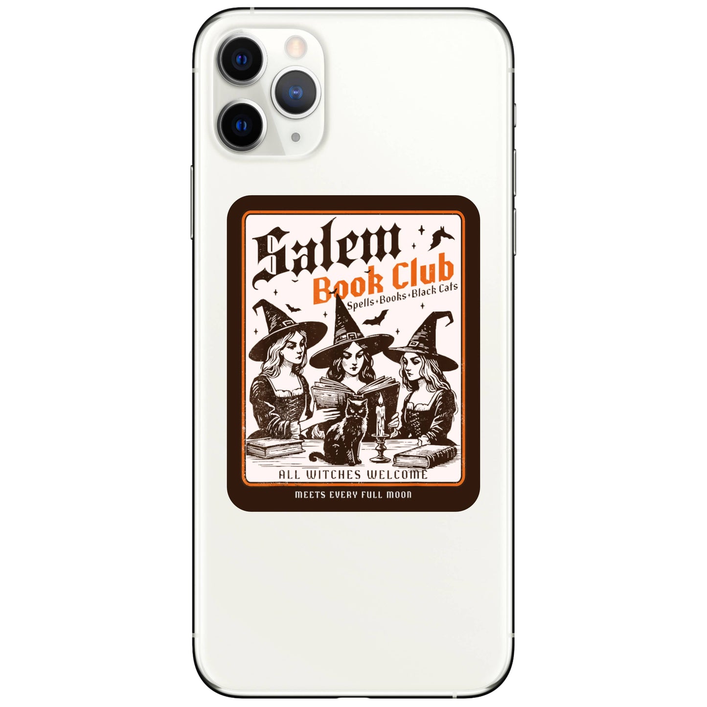 Spooky Salem Book Witch Read High Quality Vinyl Stick