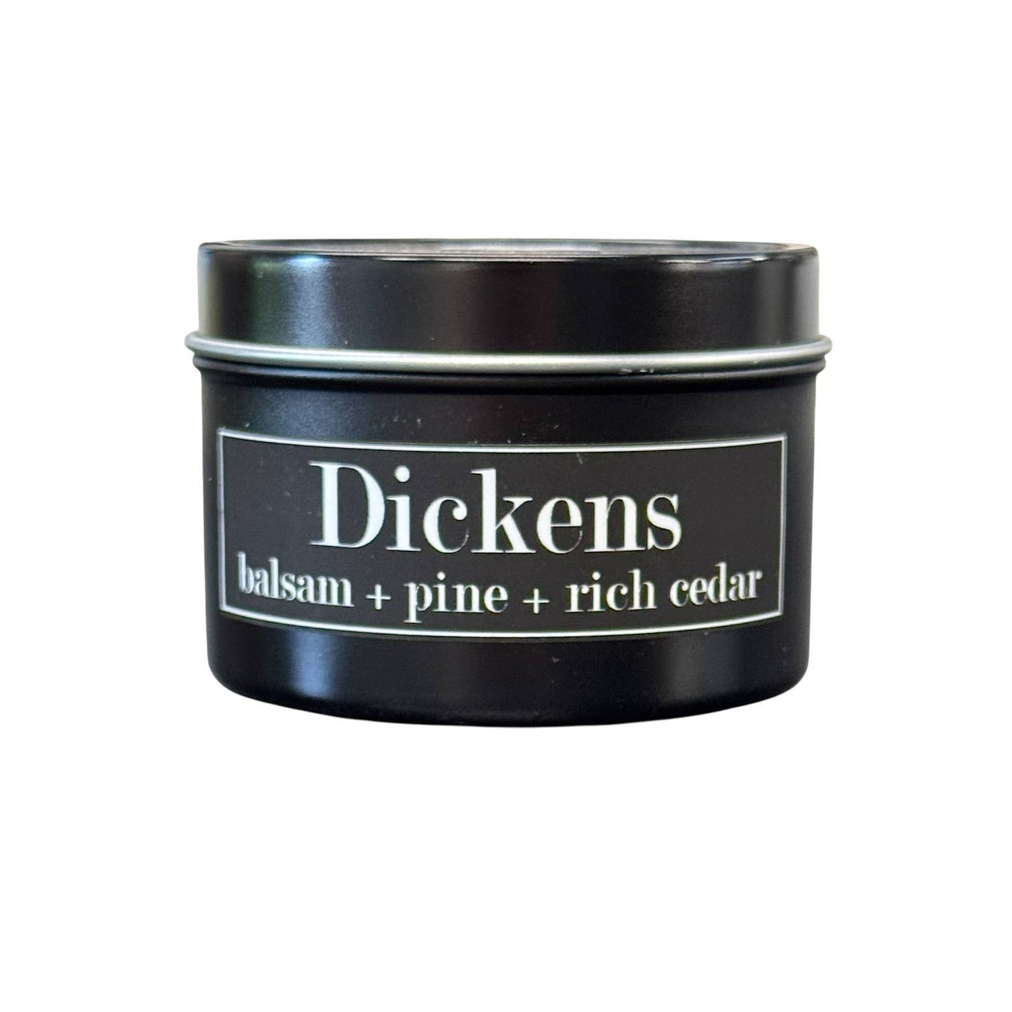 Dickens 4oz Candle - Balsam + Pine + Rich Cedar