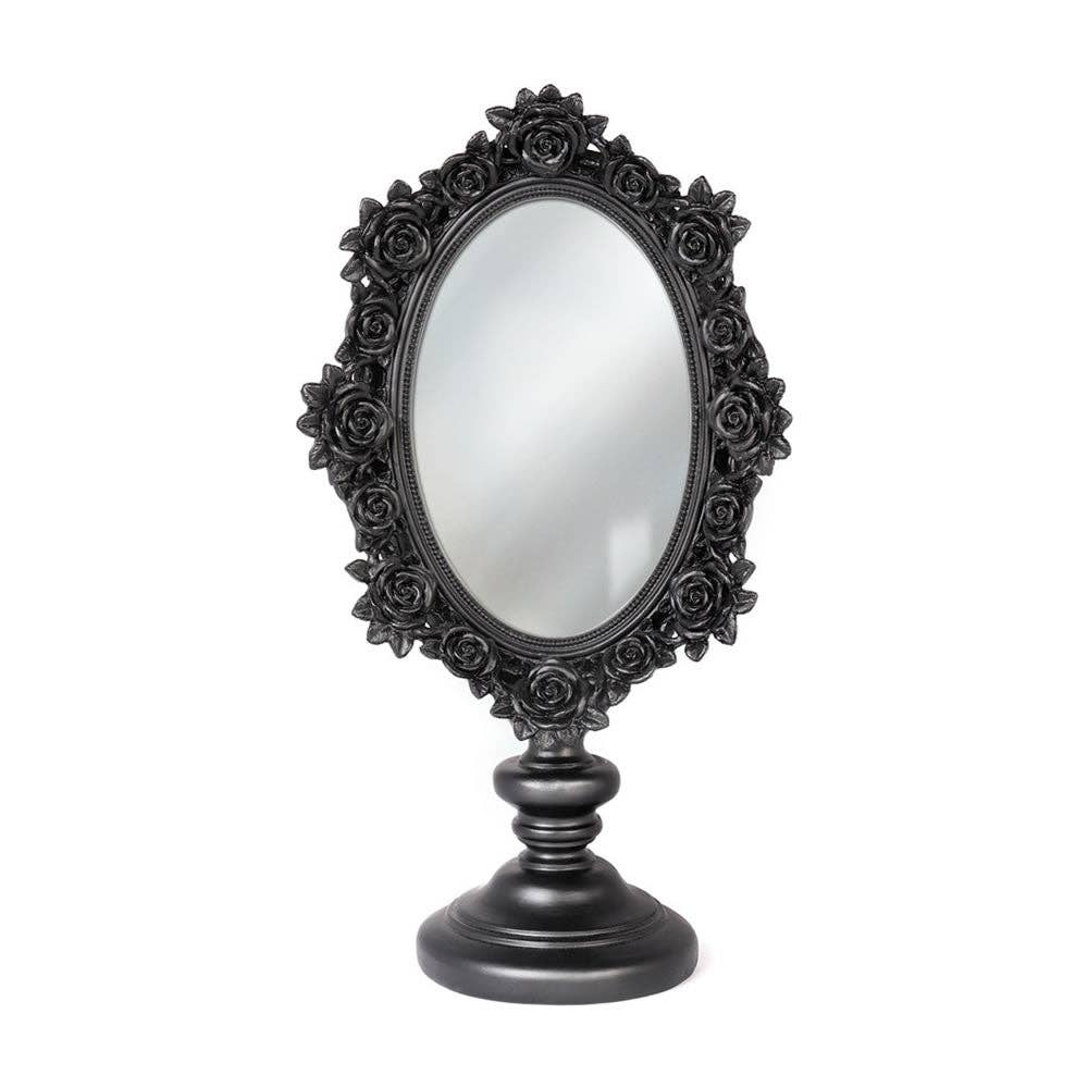 Black Rose Dressing Table Mirror