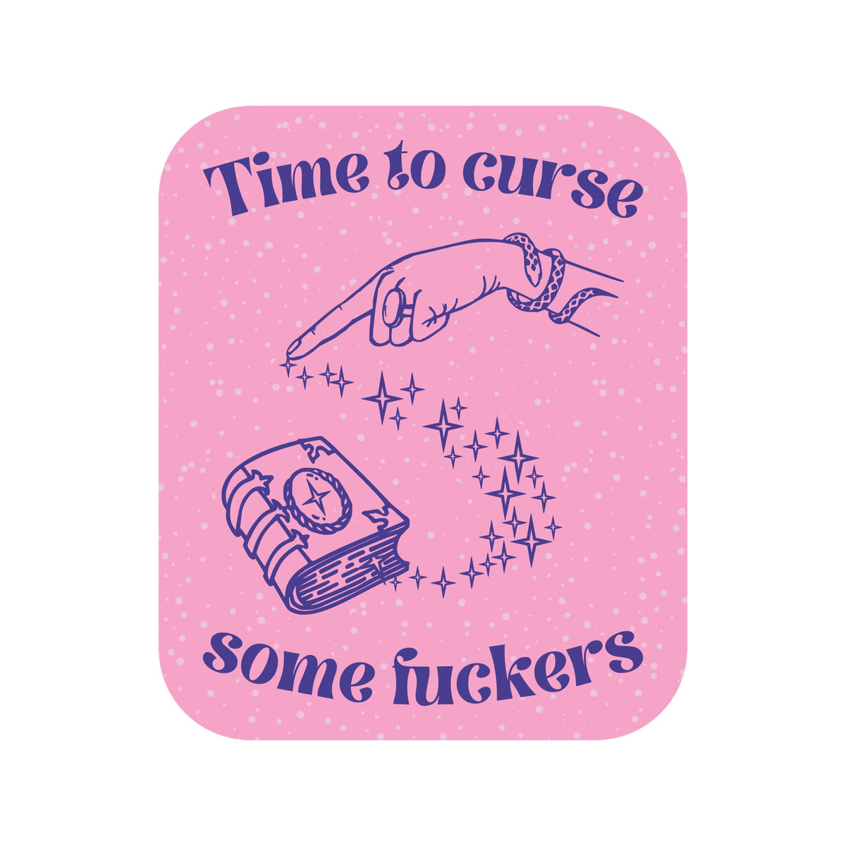 Curse Some Fuckers Funny Magic High Quality Vinyl Sticker