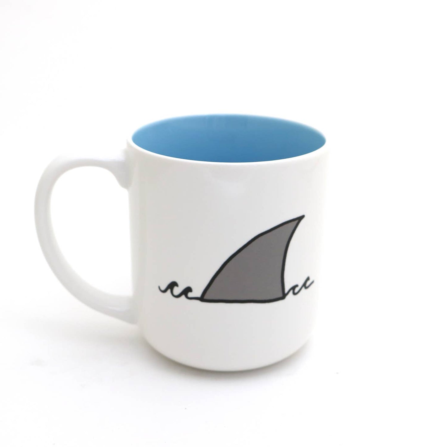 Shark Mug, Shark and Diver, Live Every Week, beach ocean