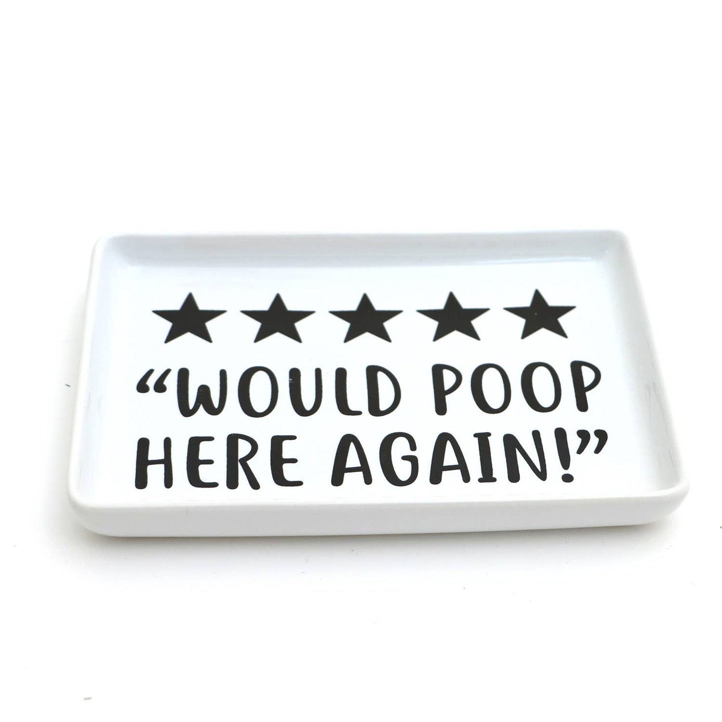 Poop Review soap dish, funny tray, bathroom decor, novelty