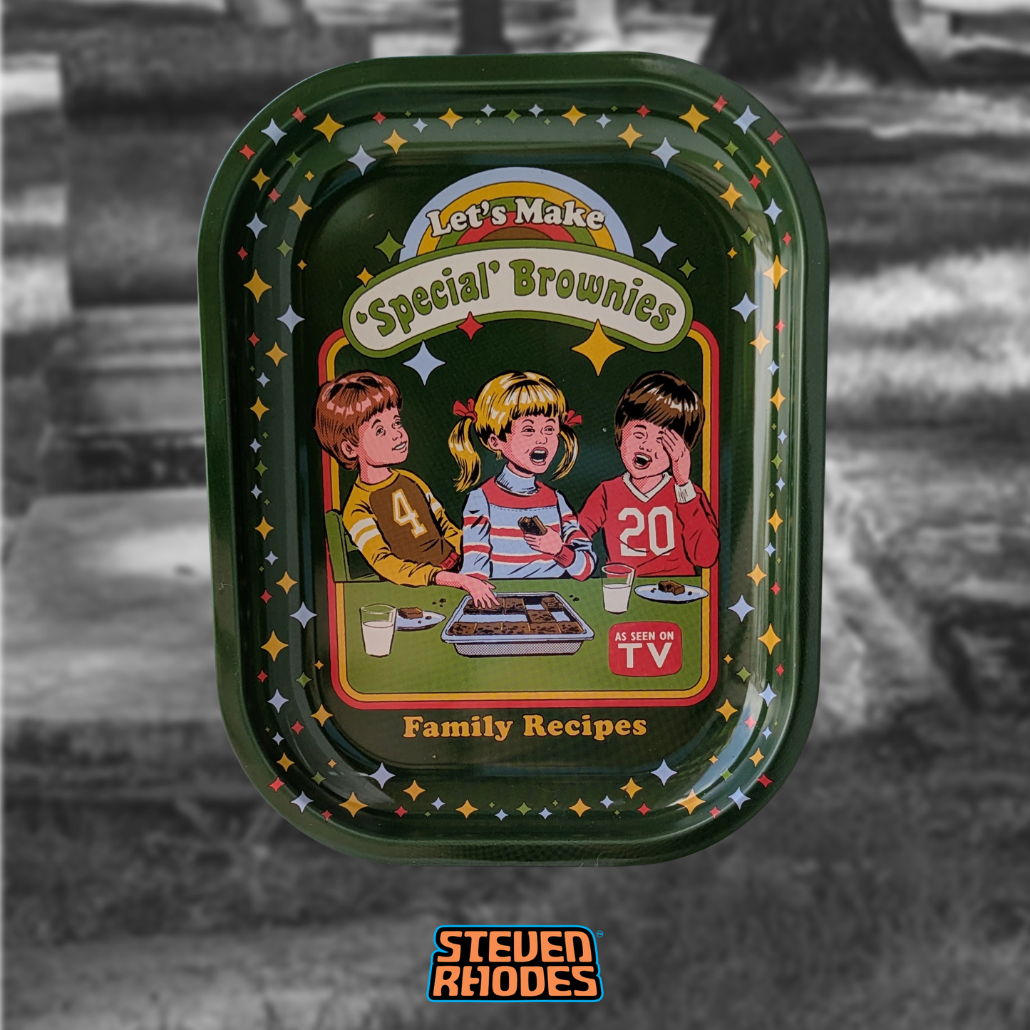 Let's Make Special Brownies Tin Tray