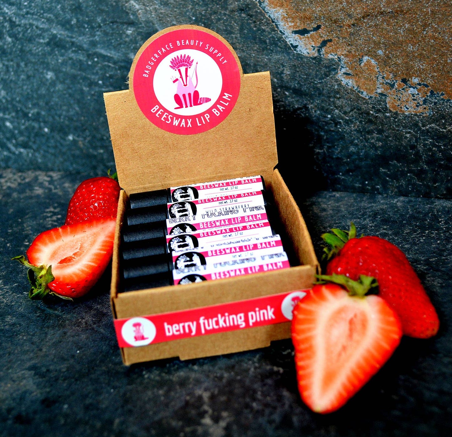 Lip Balm Display. Eco Lip Balm. Impulse Buys - 12 pack.