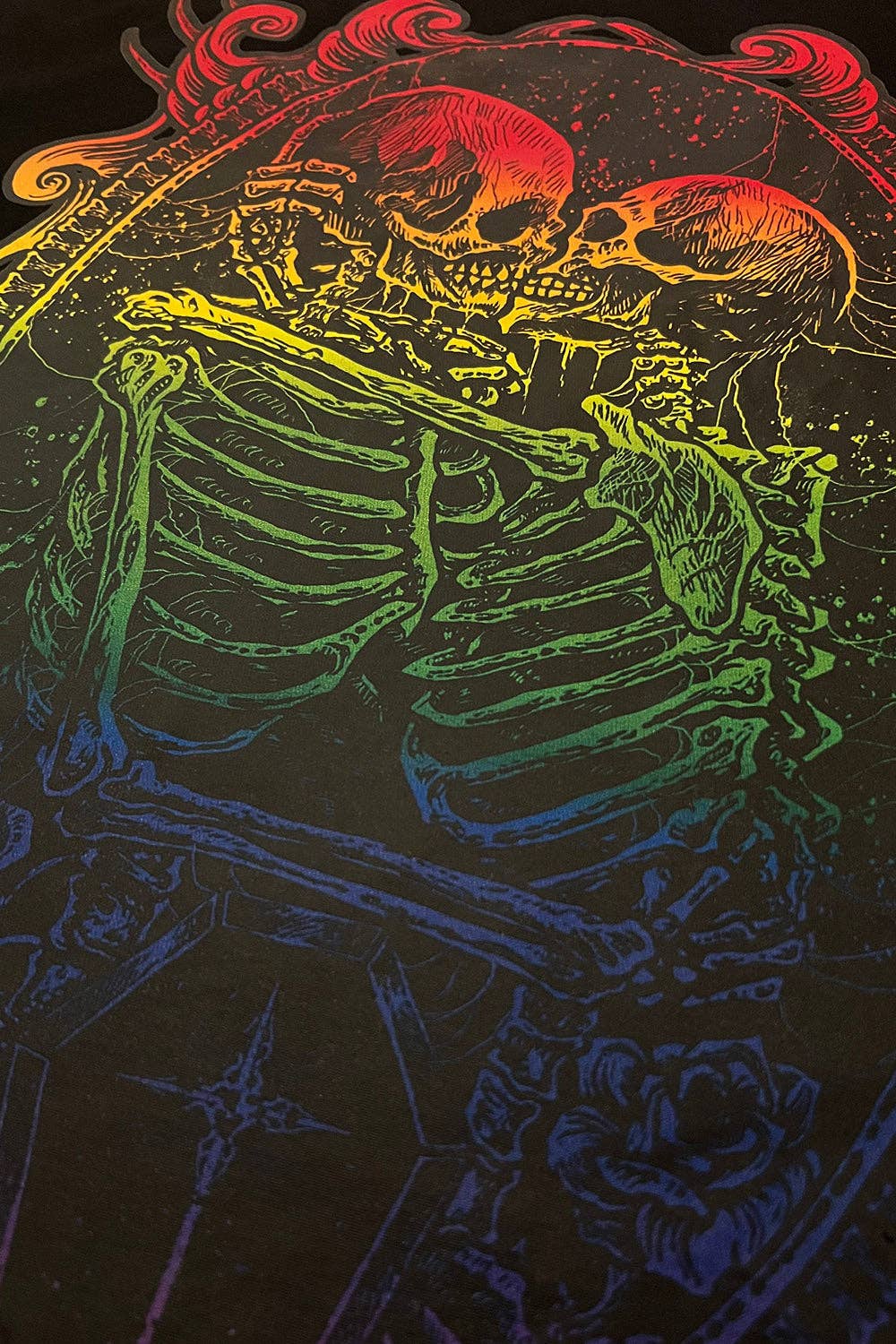 Pride Skeleton Love Tee [GOTH RAINBOW]