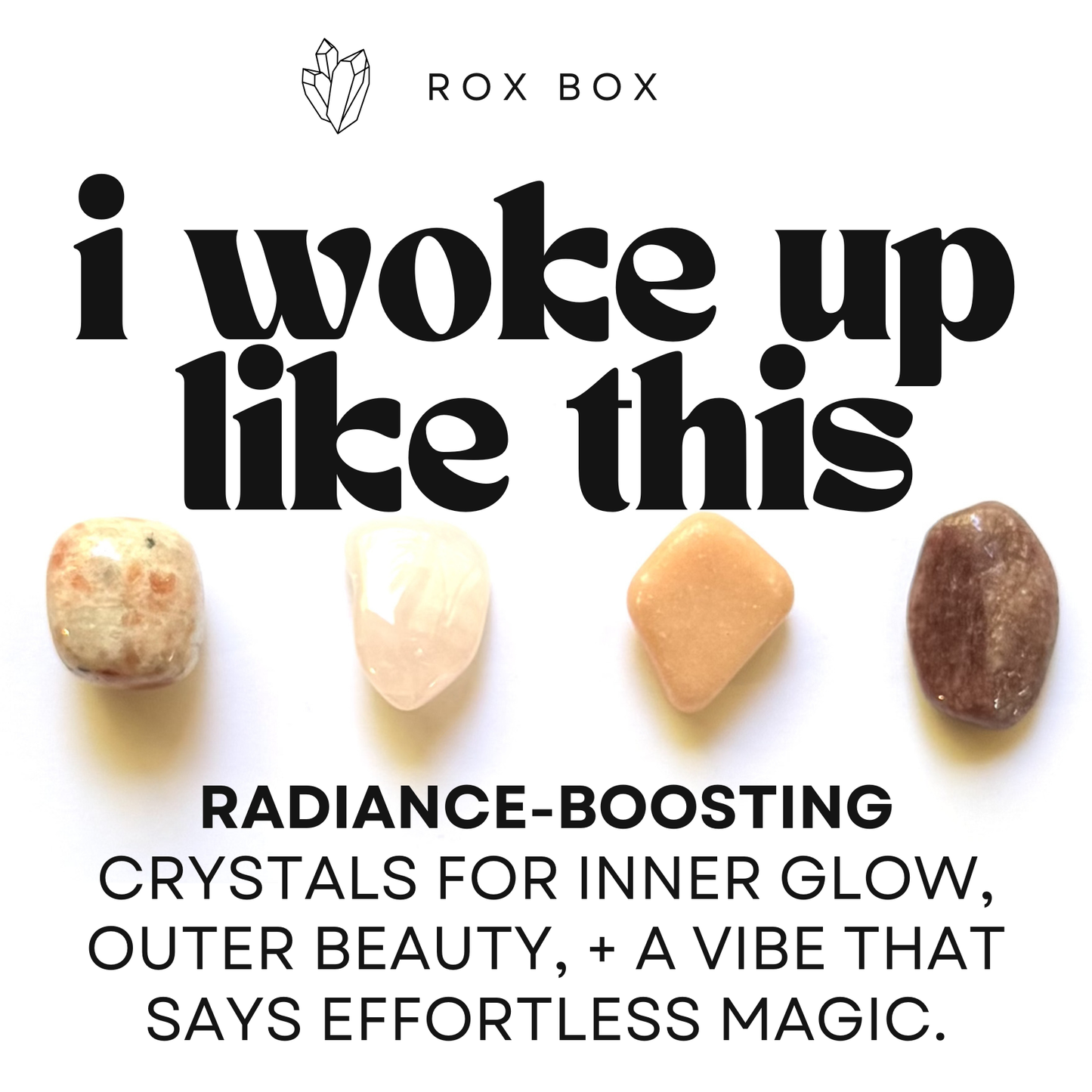 I woke up like this - crystals for beauty - cheeky gift funny gift set