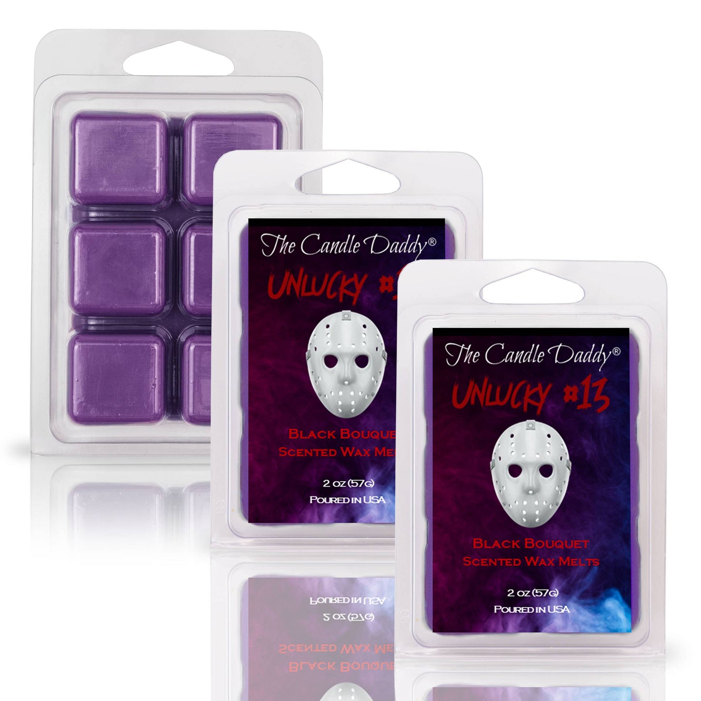 UNLUCKY #13 - BLACK BOUQUET SCENTED HORROR MOVIE WAX MELT