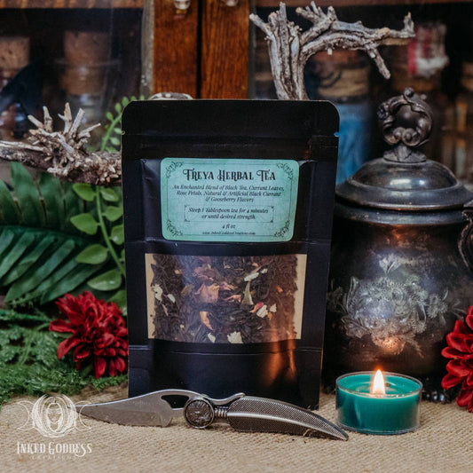 Freya Herbal Tea for Love & Divination- Black Fruit & Rose Tea