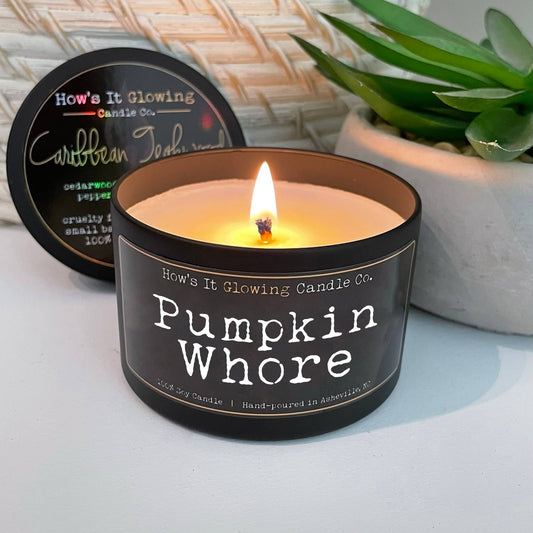 Pumpkin Whore | Fun 100% Soy Luxury Candle | Hand Made