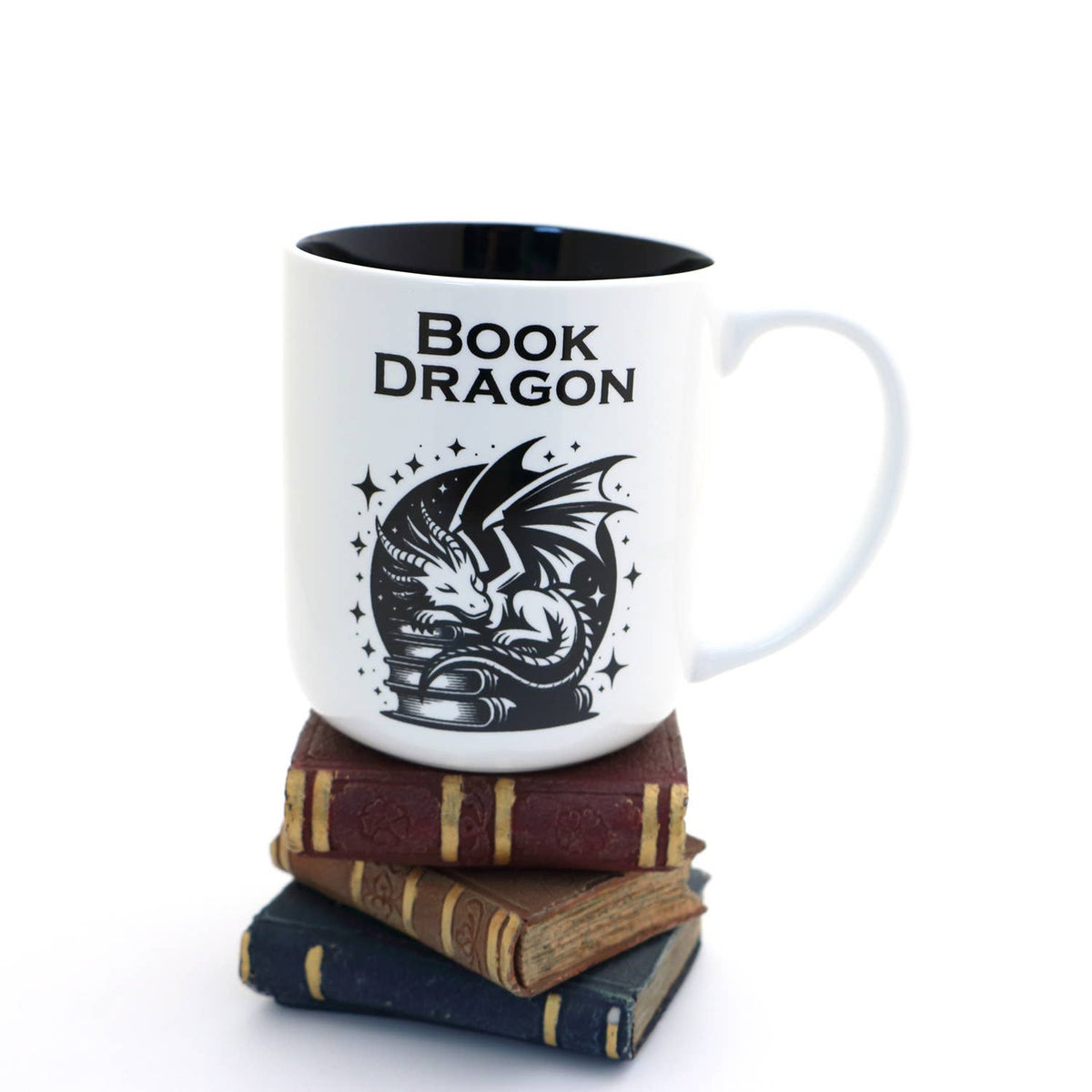 Book Dragon mug, It's not Hoarding if it's Books