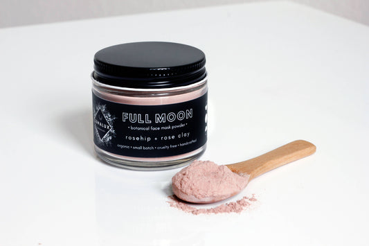 FULL MOON // Rose Botanical Face Mask
