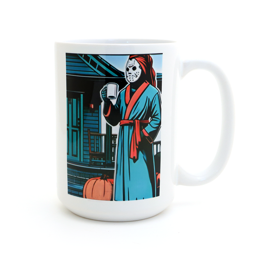 Jason - Mornings are Murder Mug, Halloween movie Mug